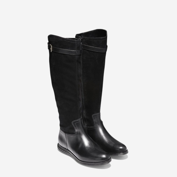 Cole Haan Original Grand Tall Boots Leather SuedeSize 6.5